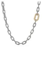 David Yurman Madison 18k Yellow Gold & Sterling Silver Long Chain Necklace