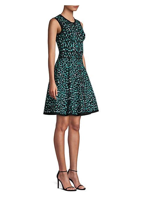 Michael Kors Collection Zip Front Fit-&-flare Dress