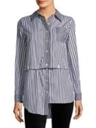 Milly Striped Fractured Shirt