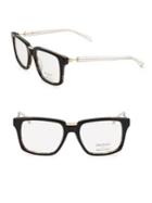 Balmain 59mm Square Clear Tortoiseshell Eyeglasses