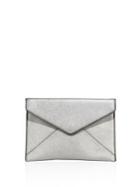 Rebecca Minkoff Leo Saffiano Metallic Leather Envelope Clutch