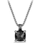 David Yurman Chatelaine Endant Necklace With Hematine And Diamonds