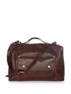 Il Bisonte Adjustable Strap Leather Weekender Bag