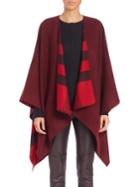 Burberry Burberry Reversible Check Wool Poncho