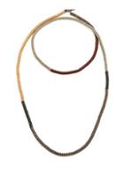 Brunello Cucinelli Kangaroo Leather & Beaded Necklace