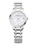 Baume & Mercier Classima 10326 Diamond, Mother-of-pearl & Stainless Steel Bracelet Watch