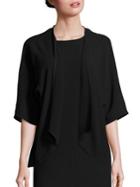 Eileen Fisher Open Front Silk Cardigan