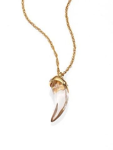 Alexis Bittar Sabre Tooth Lucite Necklace