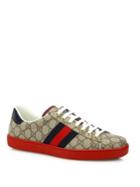 Gucci Men's New Ace Low-top Sneakers