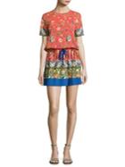 Tory Burch Jessie Floral-print Pima Cotton T-shirt Dress