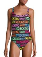 Moschino Logo Printed Swimsuit