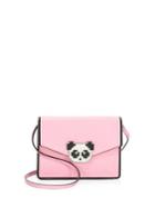 Les Petits Joueurs Lulu Metal Panda Piping Leather Crossbody Bag