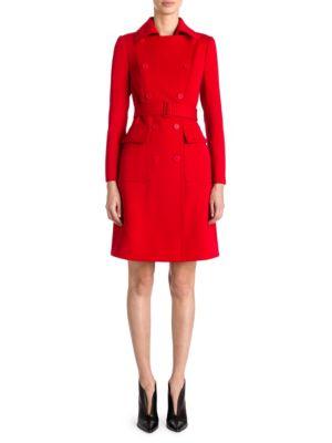 Stella Mccartney Wool Double-breasted Trench Coat