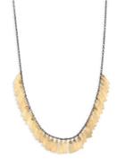 Sia Taylor Feathers Sterling Silver & 18k Yellow Gold Necklace