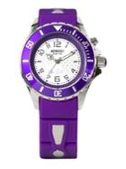 Kyboe Power Purple Silicone & Stainless Steel Strap Watch/40mm