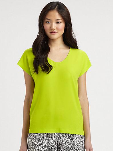 Diane Von Furstenberg Acedia Crepe Shirt