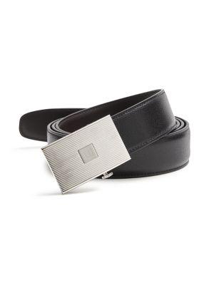 Dunhill Cowhide Leather Logo Belt