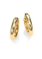 Roberto Coin 18k Yellow Gold Petite Oval Hoop Earrings