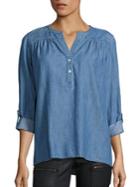 Joie Soft Joie Mayleen Cotton Chambray Top