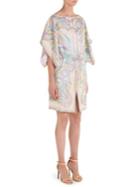 Emilio Pucci Silk Kimono Drawstring Dress