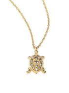 Annoushka Love Diamonds & 18k Yellow Gold Turtle Pendant Necklace