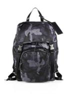 Prada Technical Fabric & Leather Trimmed Backpack