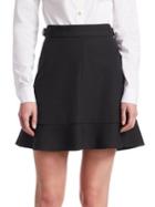 Redvalentino Cady Tech High-rise A-line Skirt