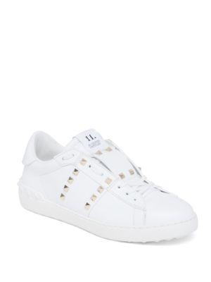 Valentino Studded Leather Sneakers
