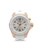 Kyboe Power Rose Goldtone Stainless Steel & White Silicone Strap Watch/48mm