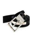 Bally Tonnil Canvas Leather Belt