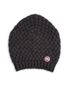 Canada Goose Basket Weave Slouchy Beanie Hat