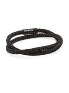 Tateossian Rubber Cable Braided Bracelet
