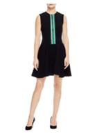 Sandro Ines Zip-front Fit-&-flare Dress