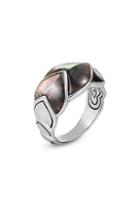 John Hardy Legends Mother-of-pearl Naga Silver Ring