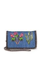 Stella Mccartney Mini Falabella Embroidered Denim Crossbody Bag