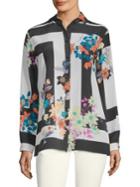 Etro Floral-print Silk Long-sleeve Shirt