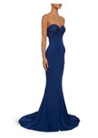 Alexandre Vauthier Strapless Microcrystal & Jersey Gown