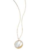 Lana Jewelry Satin Mother-of-pearl & 14k Yellow Gold Pendant Necklace