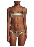 Lisa Marie Fernandez Genevieve Metallic Bikini Set