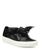 Cedric Charlier Leather Bow Skate Sneakers