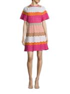 M Missoni Colorblock Zigzag Striped Dress