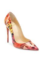 Christian Louboutin So Kate 120 Printed Patent Leather Pumps
