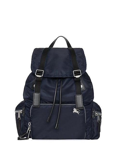 Burberry Nylon & Leather Military Backpack