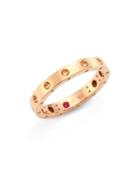 Roberto Coin Pois Moi 18k Rose Gold Band Ring