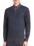 Brioni Houndstooth Sweater