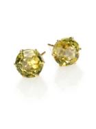 Ippolita Rock Candy Green-gold Citrine & 18k Yellow Gold Stud Earrings