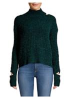 Zoe Jordan Coraz Ribbed Mockneck Sweater