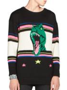 Saint Laurent T-rex Intarsia Wool Sweater