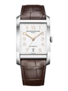 Baume & Mercier Hampton Stainless Steel & Brown Automatic Strap Watch