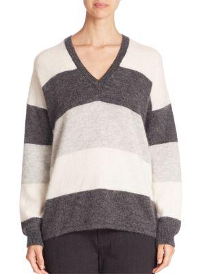 Vince Striped Mohair Sweater